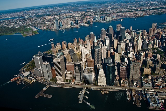 Manhattan trung tâm thành phố New York hoa lệ